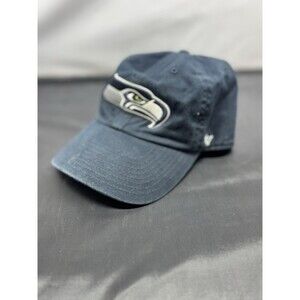 Seattle Seahawks '47 Brand Navy Blue Clean Up Adjustable Dad Hat